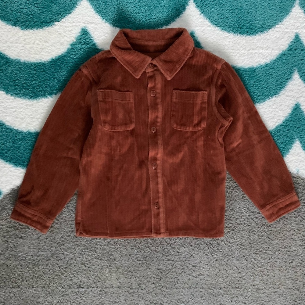 BabyGap Ribbed Velour Lined Shirt (Caramel Brown) Size 5